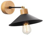 Nástenné svietidlo MANAVGAT 1xE27/40W/230V hnedá/čierna