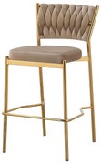 Barová Stolička Glamour 12515 béžová/zlatá