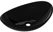 Mexen Sonia, sklenené umývadlo na dosku 54 x 37 x 17 cm, čierna, 24145470