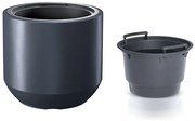 Kvetináč s vkladom HEOSO antracit
