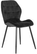 Lucky jedálenská stolička, čierna