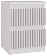 Dětský noční stolek MALWA M2 ARTESO bílo-růžový