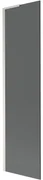 Mexen Next L, 1-krídlová vaňová zástena 50 x 150 cm, 6mm šedé sklo, 6mm číre sklo, profil brúsená oceľ, 895-050-000-03-40-97