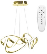 Toolight - LED stropné svietidlo APP821-CP + diaľkové ovládanie, zlatá, OSW-06882