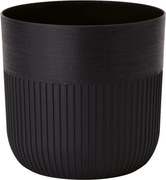 Obal na kvetináč LUCA 140 mm, hlboký, čierny *5663*