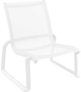 PACIFIC LOUNGE záhradné kreslo bez podrúčok white