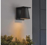 Hinkley HK-HANS-S-BLK -LED Vonkajšie nástenné svietidlo HANS 1xGU10/8W/230V IP44