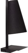 Lucide 30295/01/30 - Stmievateľná stolná lampa GREGORY 1xE27/60W/230V USB čierna