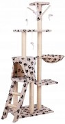 Ihrisko pre mačky, domček, strom, posteľ, škrabadlo, XL 138cm LEO BEIGE