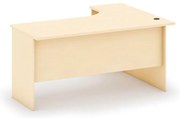 Rohový kancelársky písací stôl MIRELLI, 140x120 cm, ľavý, breza