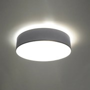 Stropné svietidlo Arena, 1x sivé plastové tienidlo, (biely plast), (fi 55 cm)