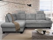 Rohová sedačka Roxy, holubia šedá látka, ľavý roh%