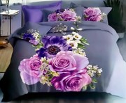 Obliečky Flora Mikrovlákno 2x70x90 2x140x200 cm