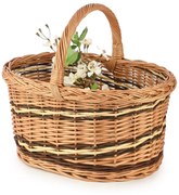 Nákupný kôš prútený Pirkumu V.š. 42 x hl. 30 x v. 22/38(cm)