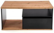 Konferenčný stolík Tera, dub wotan / Čierna