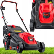 Elektrická Kosačka Na Trávu 2600 W, Nôž 38 CM, Ľahká Regulácia, Veľký Kôš 42 L