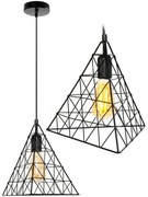 Toolight - Stropné svietidlo 1xE27 LH2058, čierna, OSW-00463