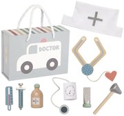 Lekársky kufrík pre deti strieborný