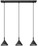 Luster na lanku ETNA 3xGX53/10W/230V čierna