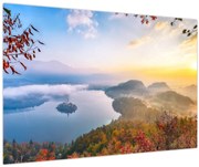 Obraz - Bledské jazero (90x60 cm)