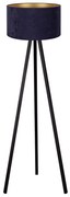 Brilagi - Stojacia lampa VELVET 1xE27/60W/230V wenge/modrá
