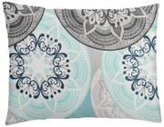 XPOSE® Bavlnená obliečka na vankúš ALBÍNA - tyrkysová 70x90 cm