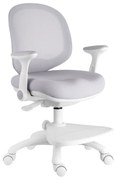 Detská rastúca stolička Neoseat KIDDY ONE — látka, sivá