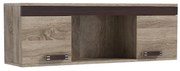Polica P21, 120cm, canyon/lišta wenge (úchyt č.1)