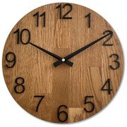 Moderné nástenné hodiny z dreva I SENTOP MAS016-OSMO-3072-heads-black