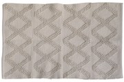 Béžový bavlnený koberec so vzorom Mig - 90*60 cm