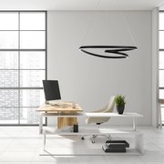 Toolight Toolight, Moderné LED závesné stropné svietidlo + diaľkový ovládač APP796-CP, čierna, OSW-05502