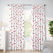 Goldea bavlnený záves - svieže jahody 140x150 cm