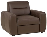 Kožené kreslo FELIS, hnedá