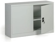 Kovová spisová skriňa, demontovaná, 1 polica, 1200 x 800 x 400 mm, sivá