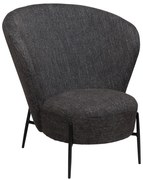 Antracitové kreslo z textílie buklé Orbit – DAN-FORM Denmark