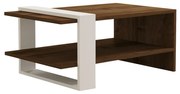 Konferenčný stolík Gaye Walnut White