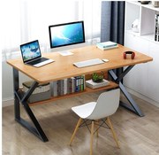 Písací stôl s policou v dekore dub SHAPE 80x40 cm