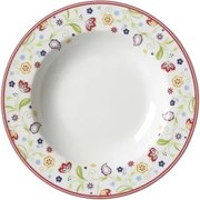 Hlboký tanier Shanti Doppio 22 cm, farebné kvety%