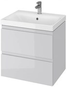 Cersanit Moduo, závesná umývadlová skrinka 60cm, šedá lesklá, S929-009