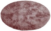 Ružový okrúhly shaggy koberec Ombre Rozmer: 80 cm
