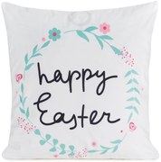VEĽKONOČNÁ DEKORAČNÁ OBLIEČKA NA VANKÚŠ EASTER4 45X45 CM VZOROVANÁ