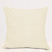 Biante Detská obliečka na vankúš Minky 3D bodky MKP-014 Krémová 30 x 50 cm