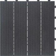 Gumová dlaždica COSMOPOLITAN 45 x 45 cm, antracit, zosilnená 2,5 cm MHEU5100062