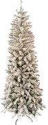 Umelý vianočný stromček Smrek Biely Úzky 180cm LED240