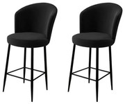 Súprava barových stoličiek Alte Black, 2 ks, 2 ks