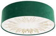 Stropné svietidlo RAYS 2xE27/60W/230V pr. 40 cm zelená