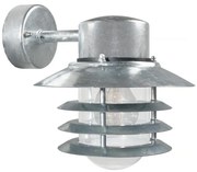 Nordlux - Vonkajšie nástenné svietidlo VEJERS 1xE27/60W/230V IP54 strieborné