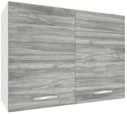 Kuchynská skrinka Belini horná 80 cm šedý antracit Glamour Wood TOR SG80/1/WT/GW1/0/U