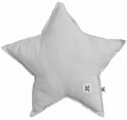 Bellamy Ľanový dekoračný vankúšik STAR STONE SIVÝ