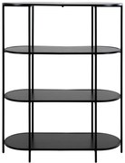 Čierna knižnica 36x111 cm Vita - House Nordic